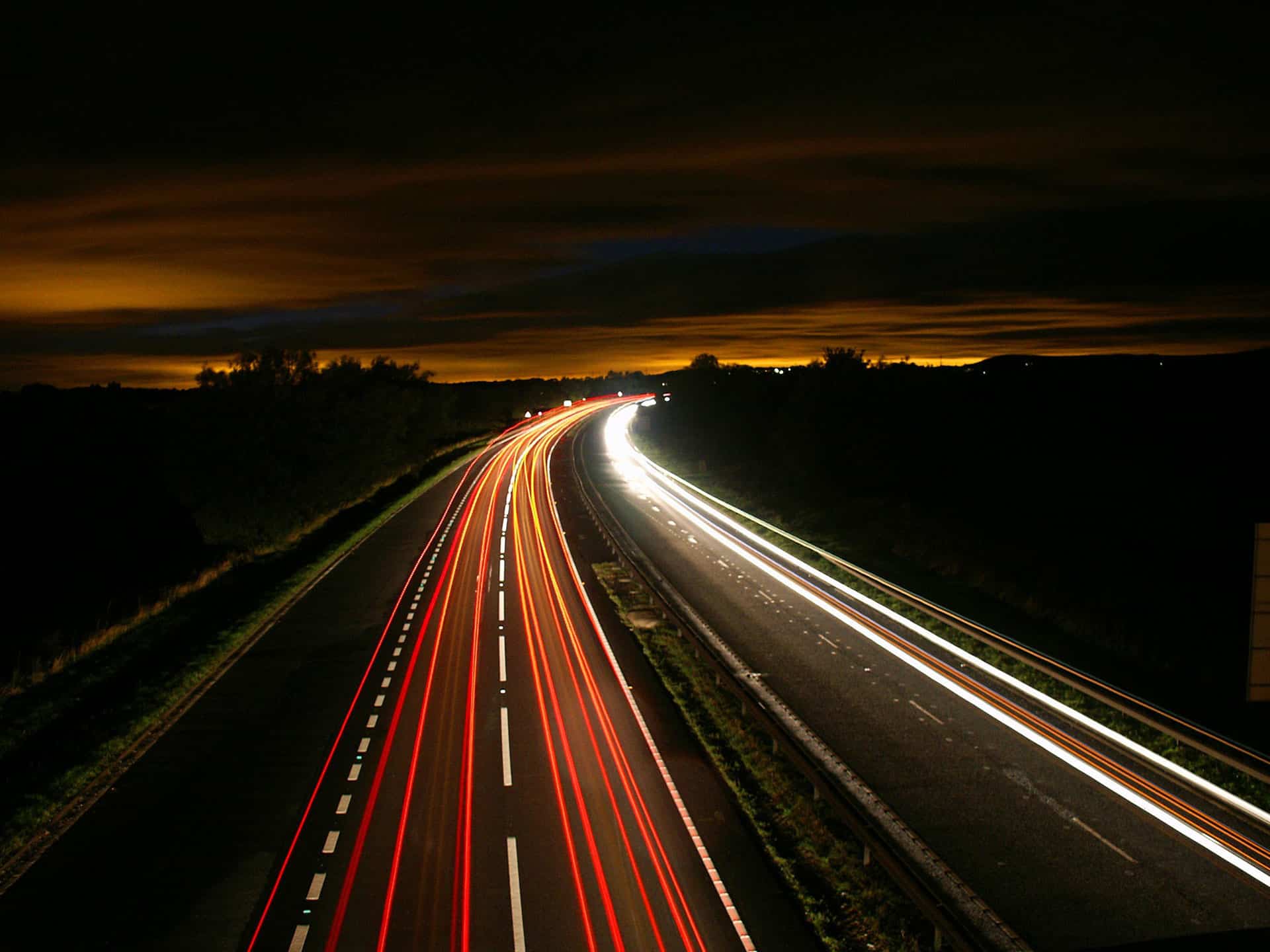 road freight at night shpiping to ireland