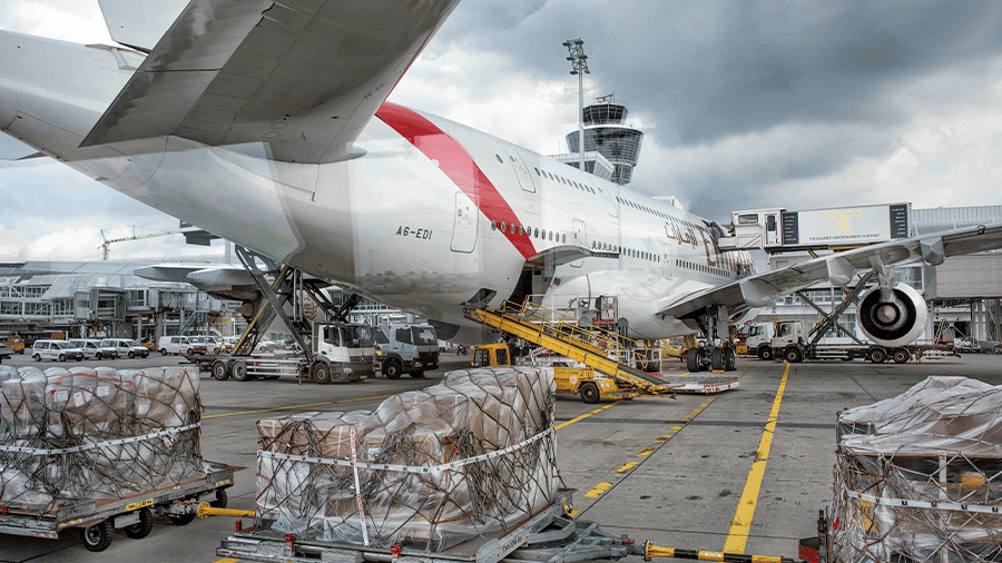 ESO Logistics Air Freight Delivery Company Loading Onto Plane
