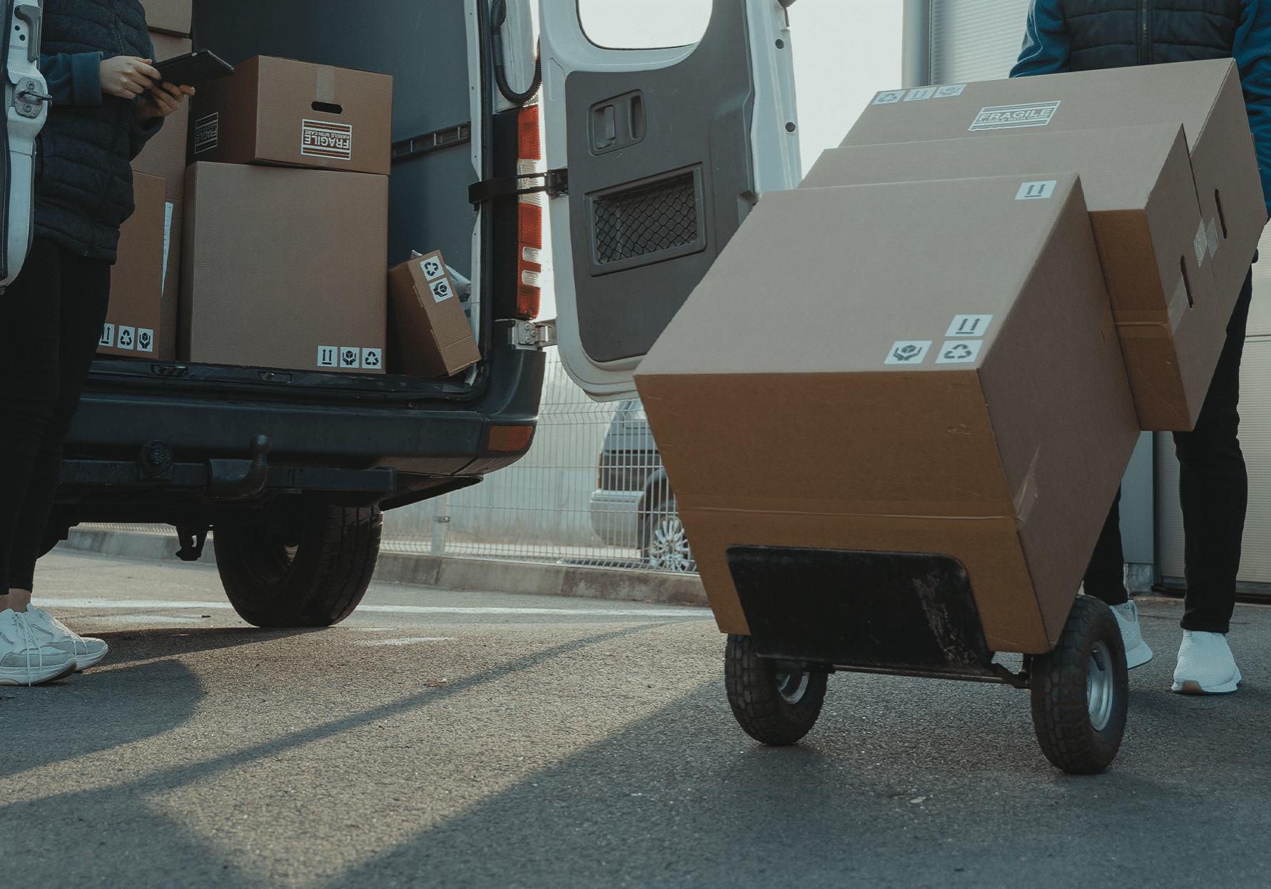 ESO Logisitics - Parcels Parcels ready for road freight delivery parcel delivery